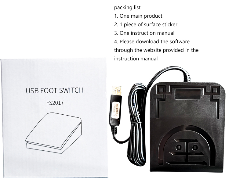PCsensor USB Foot Switch Pedal FS2017 – PCsensor RDingtech RDing